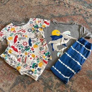 Carter's Kids Shark Pajama Sets - Multicolor and Gray with Blue